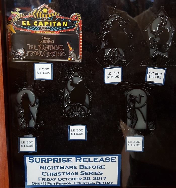 Nightmare Before Christmas Surprise Pin Release 2017