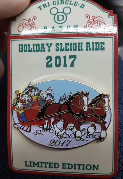 Holiday Sleigh Ride 2017 Disney Pin