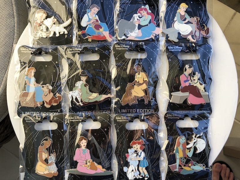 Princess with Dogs WDI Pins