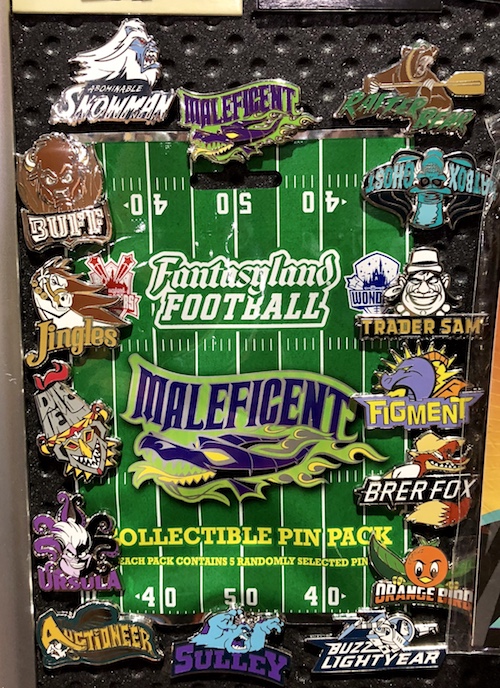 Fantasyland Football Disney Pins