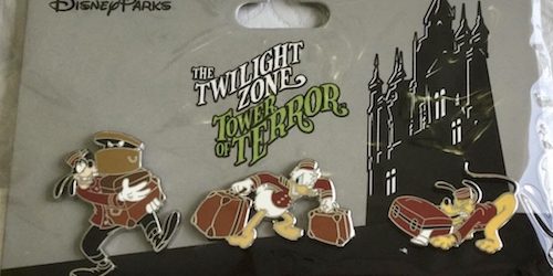 Disney Pin Hollywood Twilight Zone Tower Of Terror Authentic  Pluto Goofy Donald