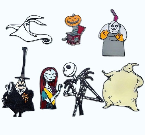 The Nightmare Before Christmas Boxset Pins - Top