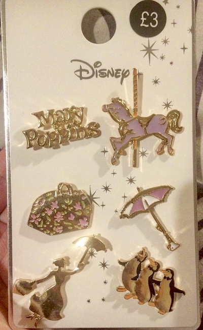 Mary Poppins Primark Disney Pin Set