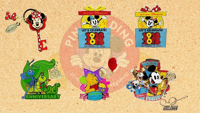 November Limited Editions Pins at HKDL