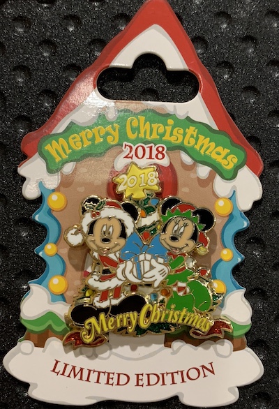 Merry Christmas 2018 Disney Pin
