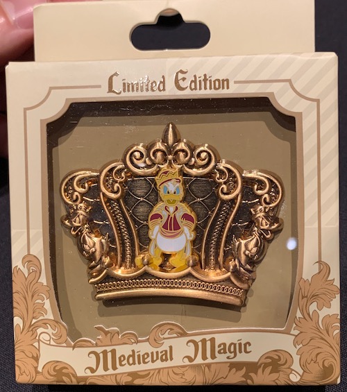 Donald Duck Crown Medieval Magic Pin