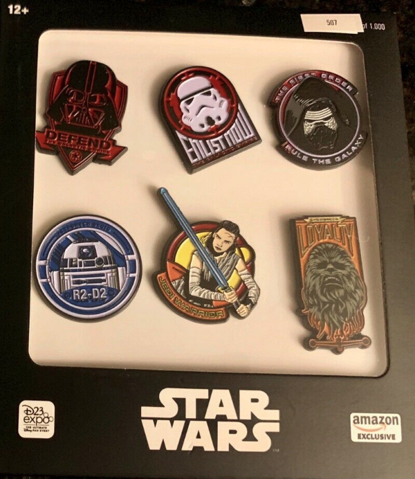 Stars Wars & Marvel Amazon Pin Sets - D23 Expo 2019 - Disney Pins Blog