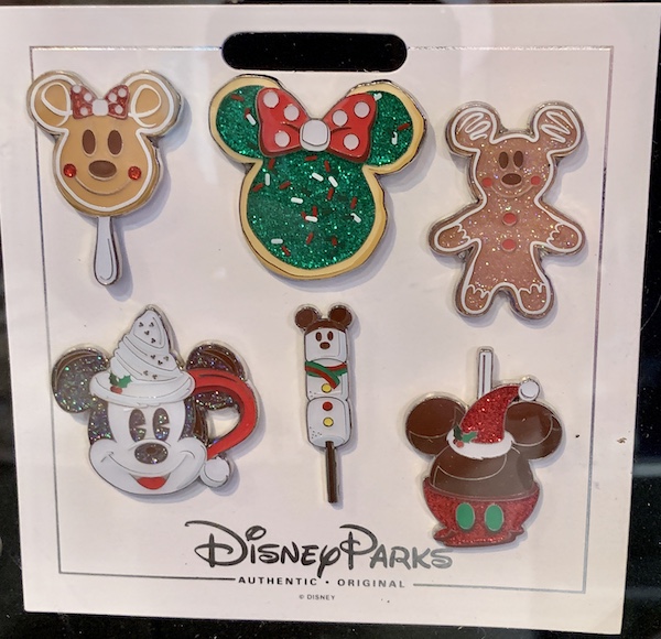 Disney Parks Holiday 2019 Park Foods Pin Set