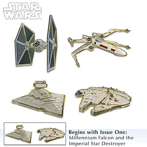 Star Wars Spaceships Enamel Pins Set of 4