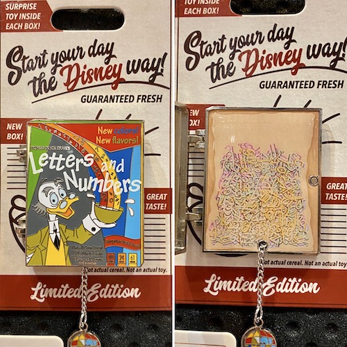 Professor Von Drake Cereal Boxes Disney Pin