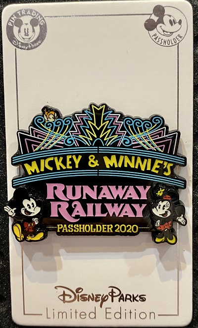 Annual Passholder 2020 Pin - Mickey & Minnie's Runaway Railway