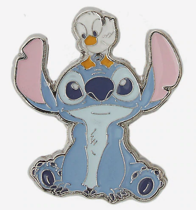 Loungefly Disney Lilo and Stitch STITCH WITH DUCK ENAMEL PIN NEW Trading Pin