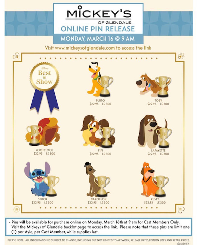 Disney's Best in Show Series 2 WDI Pin Collection