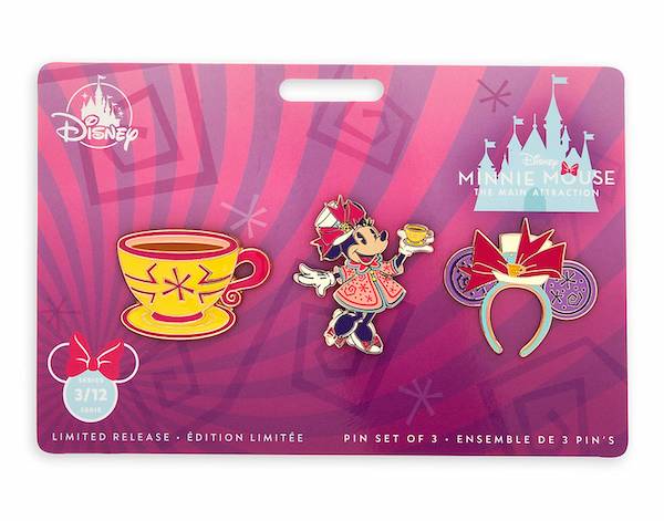 Mad Tea Party Minnie Mouse The Main Attraction Pin Set - Disney