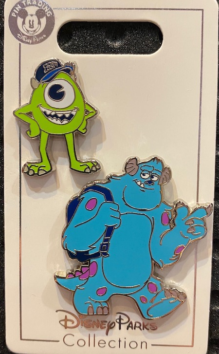Mike and Sulley Monsters University Pin Set