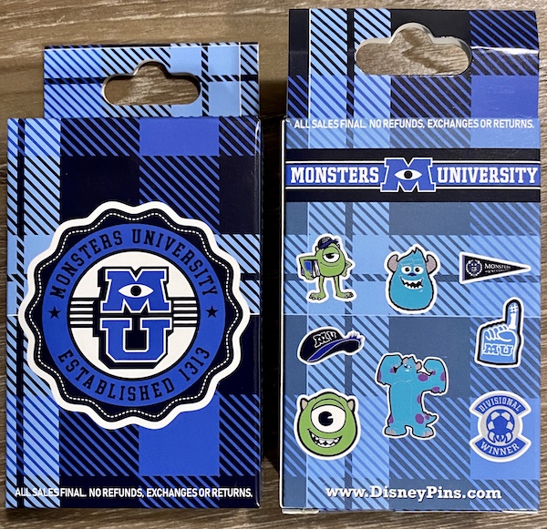 Monsters University Mystery Disney Pin Set