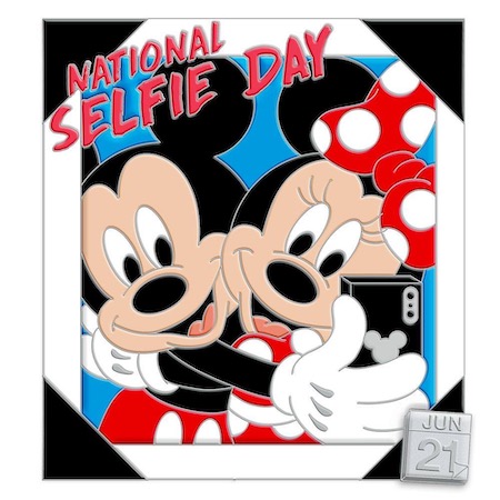 National Selfie Day Celebrate Today Disney Pin