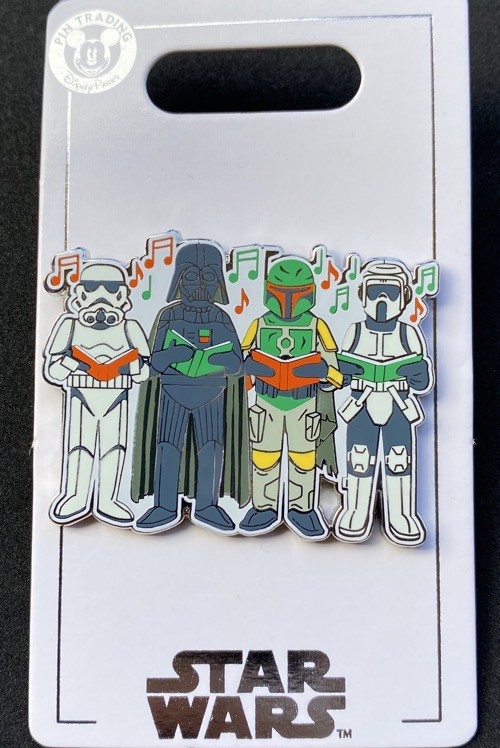 Darth Vader/Boba Fett Carolers Holiday 2020 Disney Pin