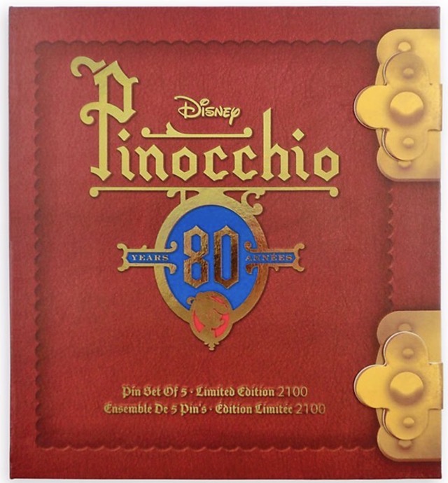 Pinocchio 80th Anniversary Pin Set