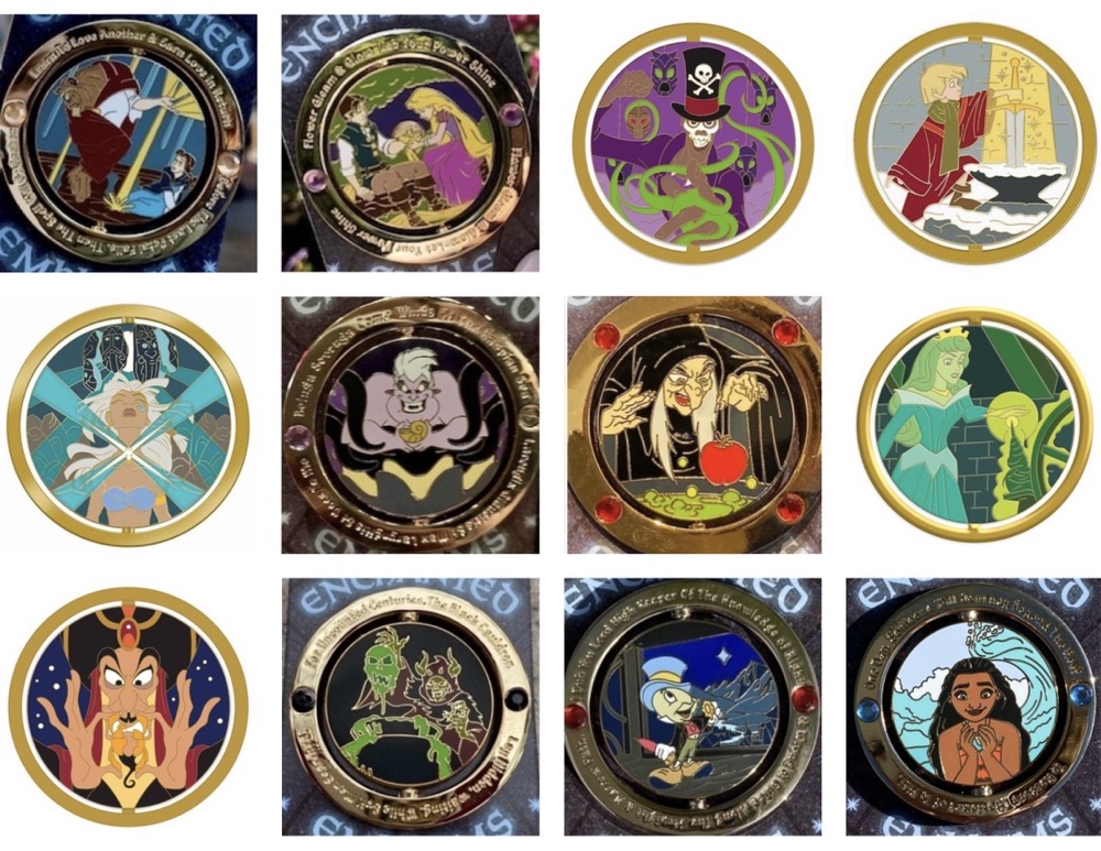 Complete Enchanted Emblems Disney Pin Collection Complete Enchanted Emblems Disney Pin Collection