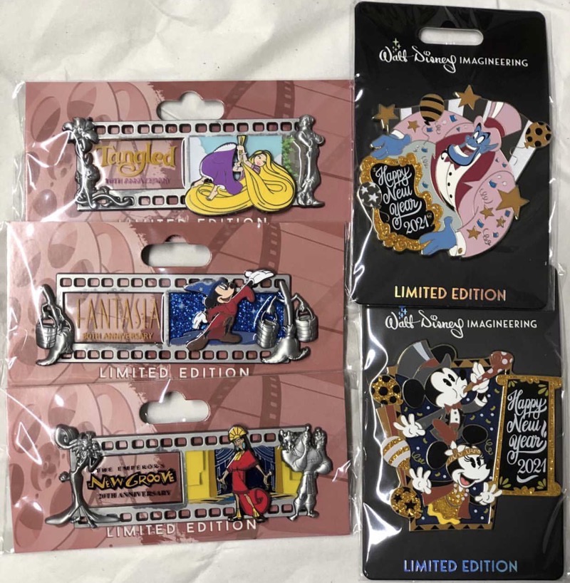 Happy New Year 2021 and Filmstrip WDI Pins