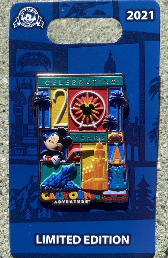 Disney California Adventure 20 Years Pin