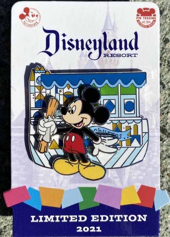 Mickey Churros Disneyland Passholder 2021 Pin