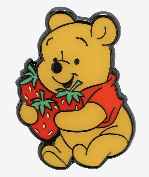 LOUNGEFLY! NEW DISNEY Winnie The Pooh Strawberry Enamel Pin 