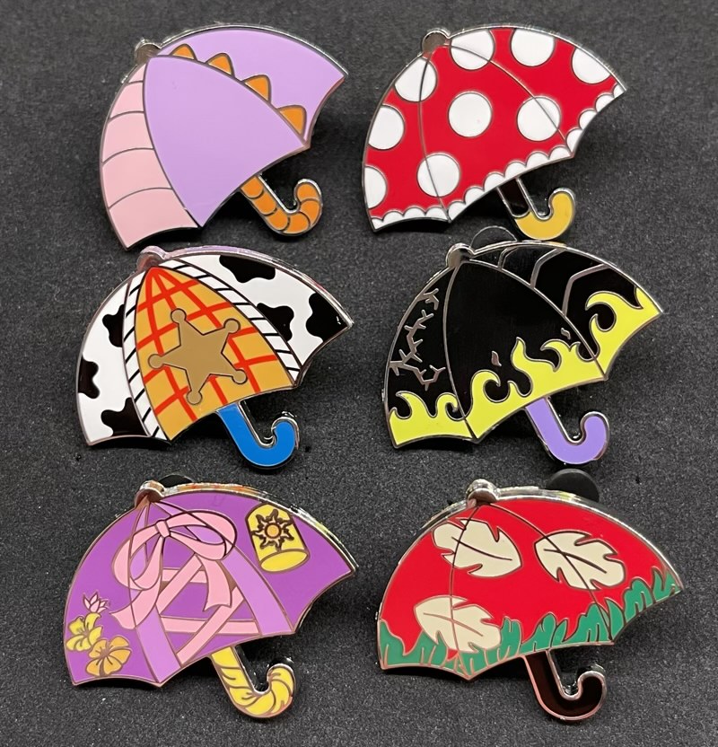 Disney Trading Pin Cute Stylized Characters Mystery Complete 16 Pin Set