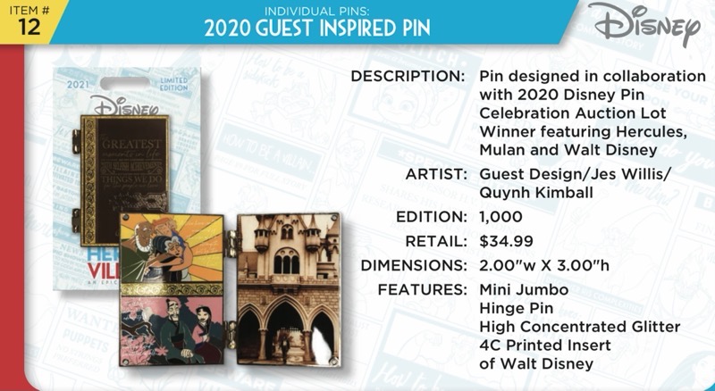 2020 Guest Inspired Pin - Disney Heroes Vs. Villains Event