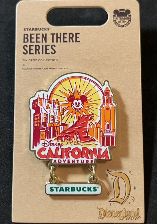 Disney California Adventure Starbucks Been There Pin