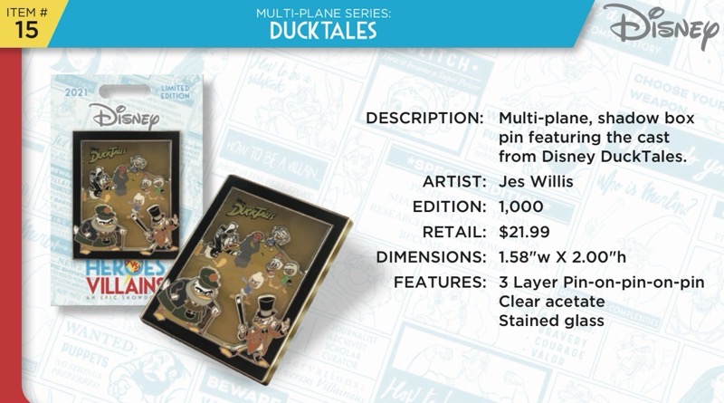 DuckTales Pin - Disney Heroes Vs. Villains Event