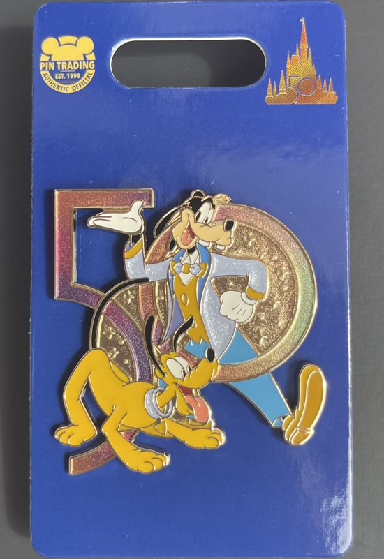 Goofy & Pluto Walt Disney World 50th Pin