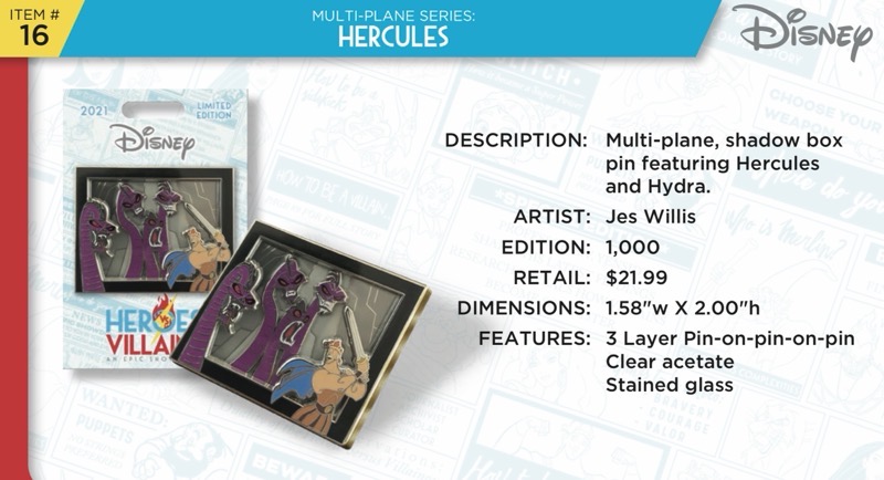 Hercules Pin - Disney Heroes Vs. Villains Event