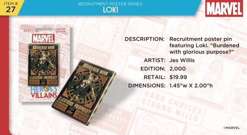 Loki Pin - Disney Heroes Vs. Villains Event