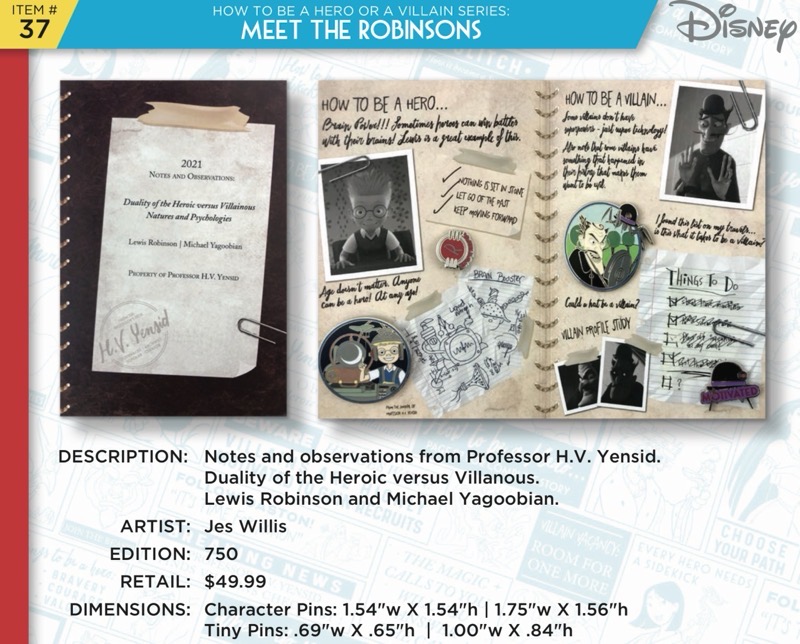 Meet the Robinsons Pin Set - Disney Heroes Vs. Villains Event