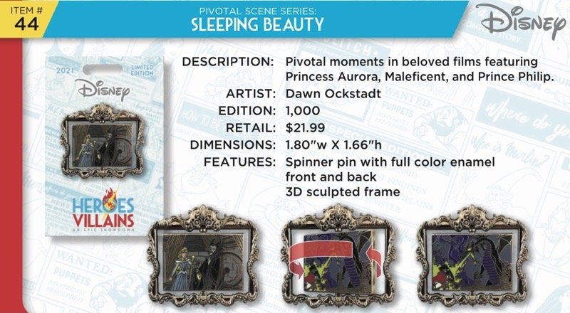 Sleeping Beauty Pin - Disney Heroes Vs. Villains Event