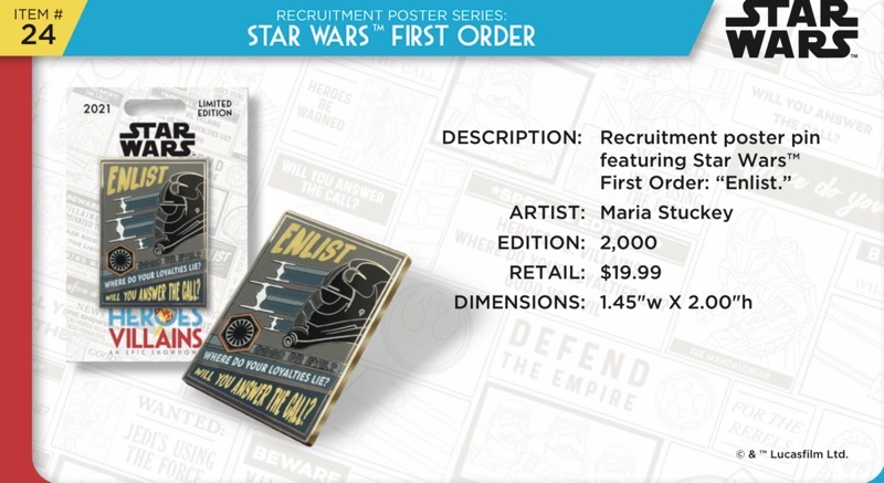 Star Wars First Order Pin - Disney Heroes Vs. Villains Event
