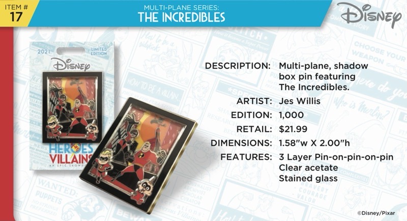 The Incredibles Pin - Disney Heroes Vs. Villains Event