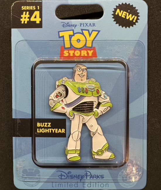 Buzz Lightyear Toy Action Figure Disney Pin