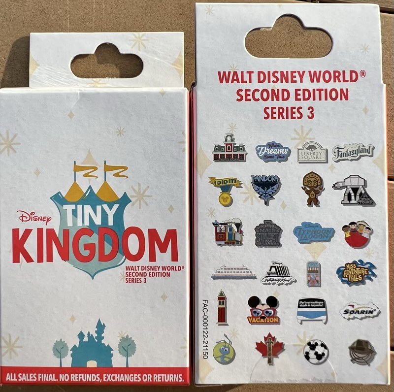 Tiny Kingdom Walt Disney World Second Edition Series 3 Pin Collection -  Disney Pins Blog