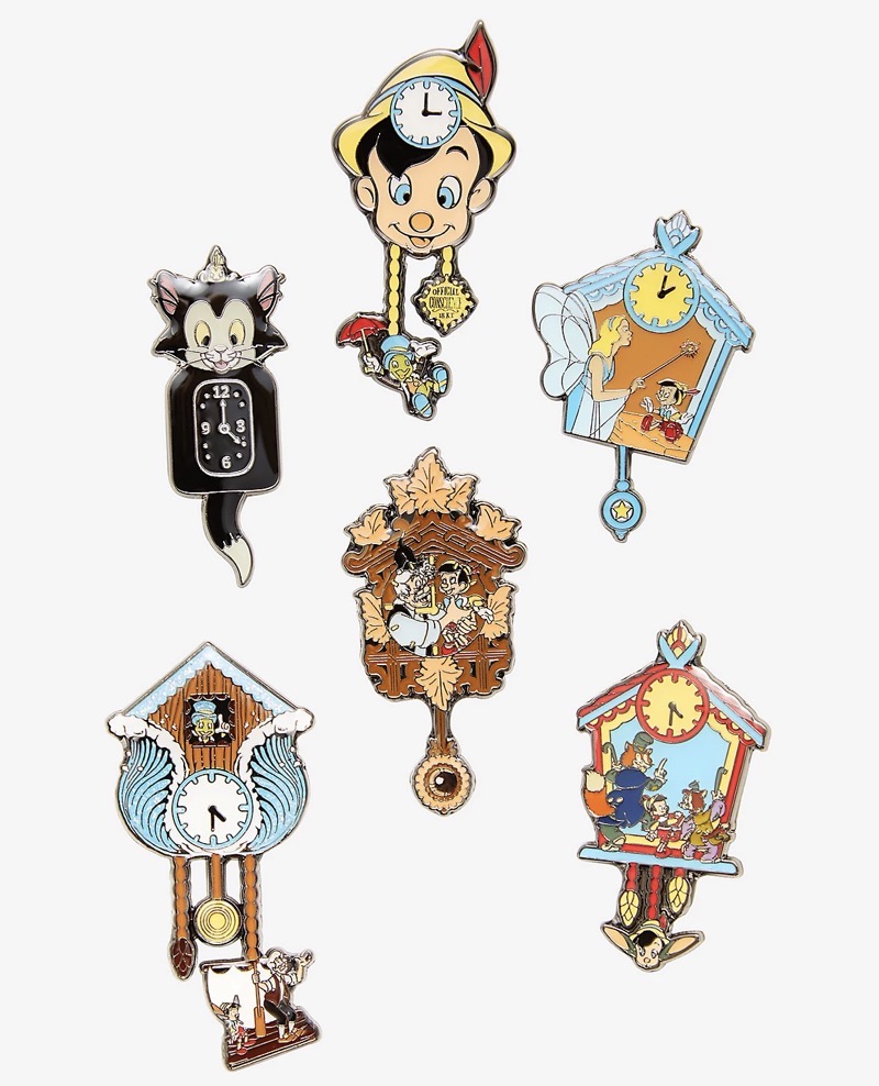 Pinocchio Clock Blind Box Disney Pin Set at BoxLunch