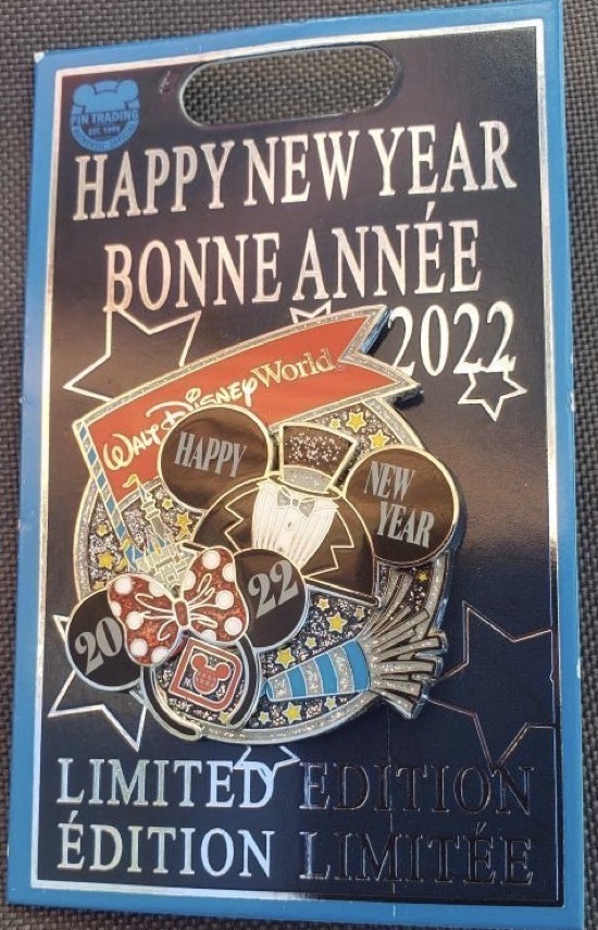 Happy New Year 2022 Walt Disney World Pin