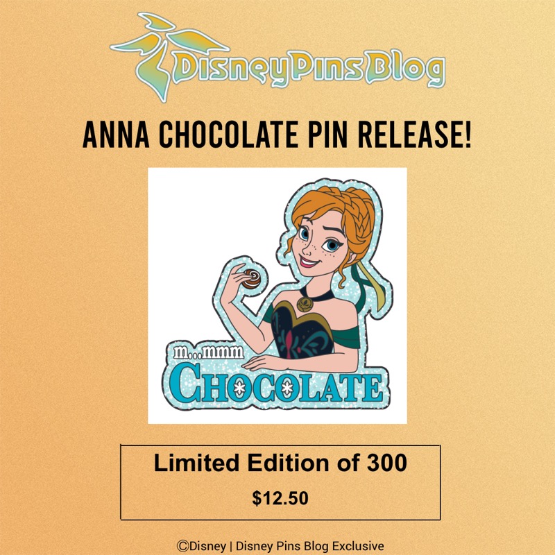 Anna Chocolate Pin Release – Disney Pins Blog Exclusive