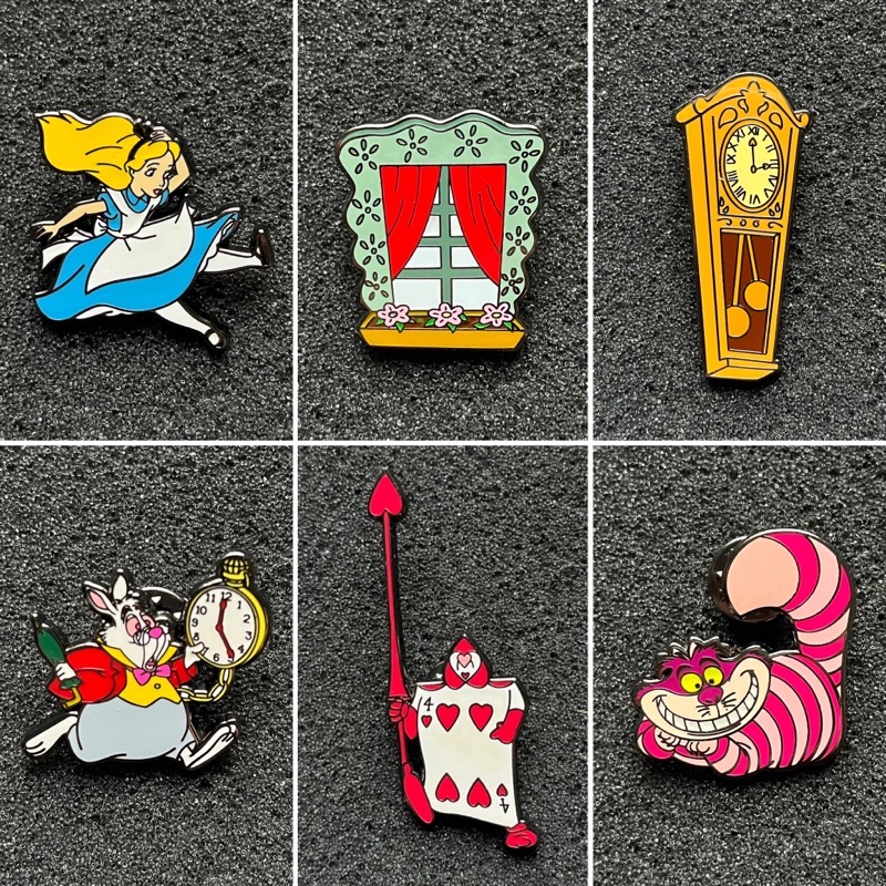 Alice Wonderland Accessories, Alice Badge Pins Wonderland