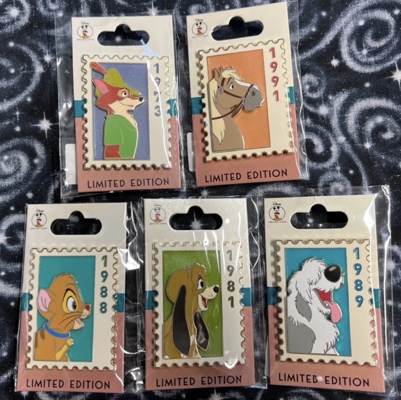 Commemorative Animal Stamps Series #3 DEC Pins