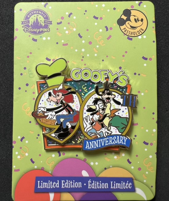 Goofy 90th Anniversary Annual Passholder Disney Pin