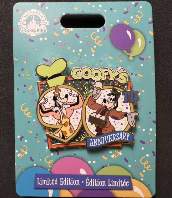 Goofy 90th Anniversary Limited Edition Disney Pin 1