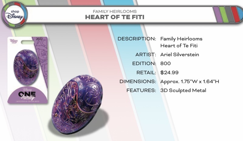 Heart of Te Fiti Pin - One Family 2022 Disney Event