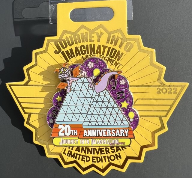 Journey Into Imagination with Figment 20th Anniversary Pin